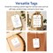 2" x 3" Rectangle Rounded Corners, Matte White Printable Tags
